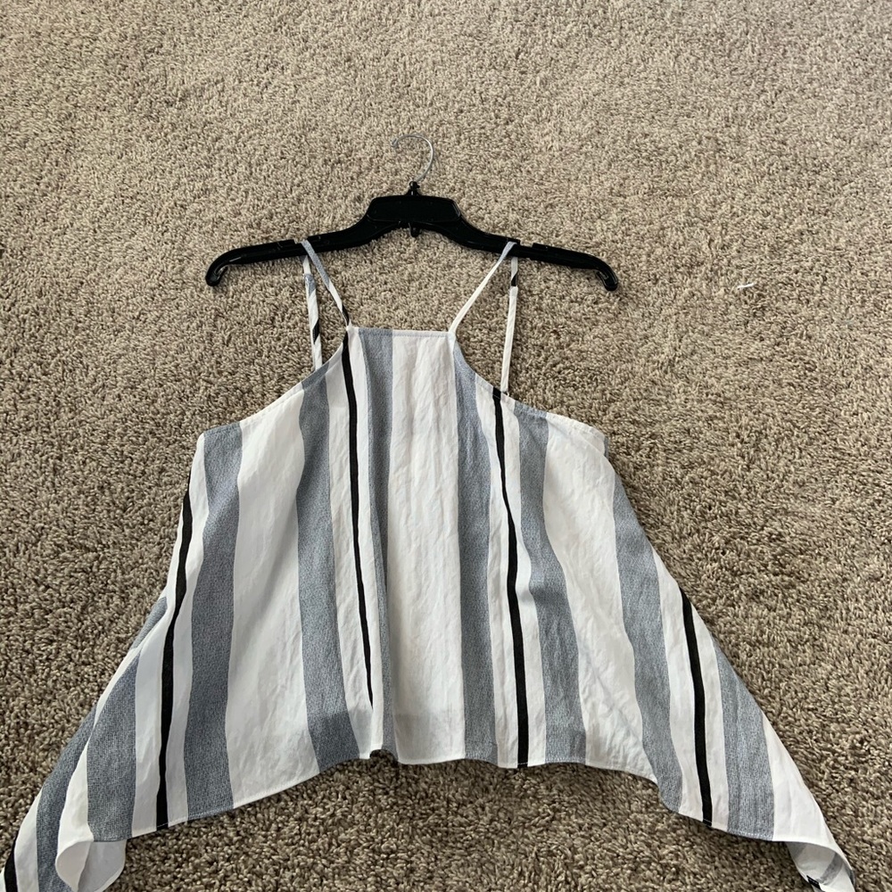 Akira Striped Flowing Tank